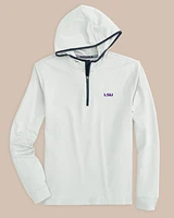 LSU Tigers Scuttle Heather Quarter Zip Hoodie