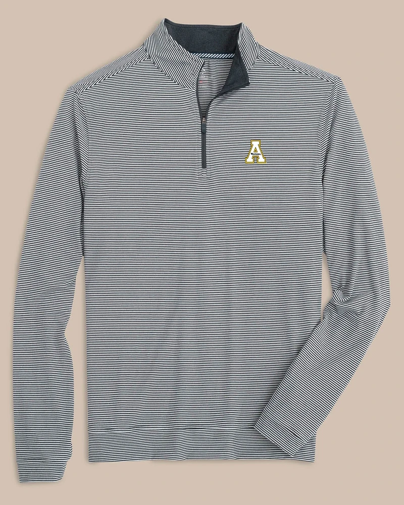 App State Cruiser Micro-Stripe Heather Quarter Zip