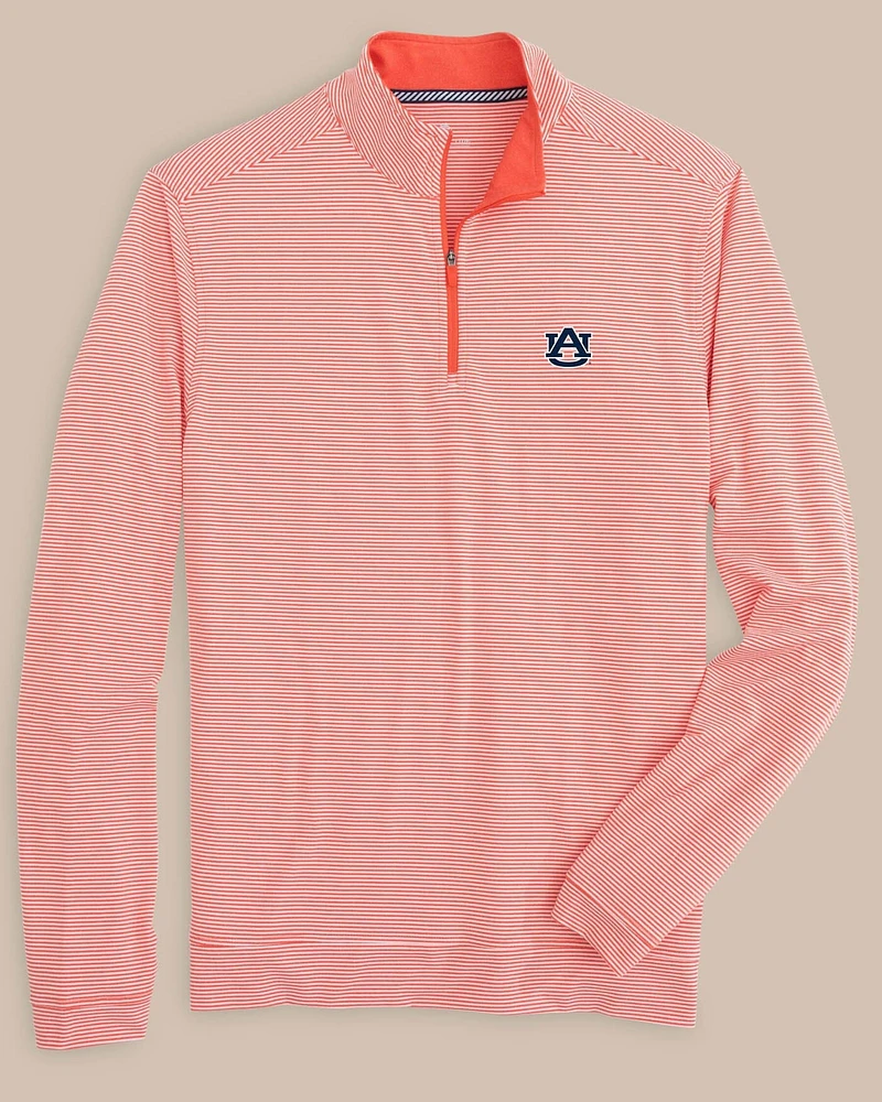 Auburn Tigers Cruiser Micro-Stripe Heather Quarter Zip