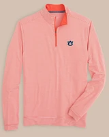 Auburn Tigers Cruiser Micro-Stripe Heather Quarter Zip