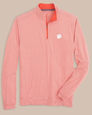 Clemson Tigers Cruiser Micro-Stripe Heather Quarter Zip