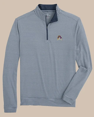 East Carolina Cruiser Micro-Stripe Heather Quarter Zip