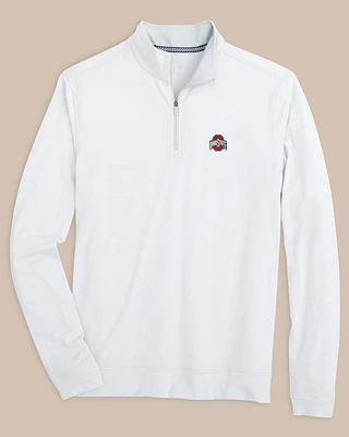 Ohio State Buckeyes Cruiser Micro-Stripe Heather Quarter Zip