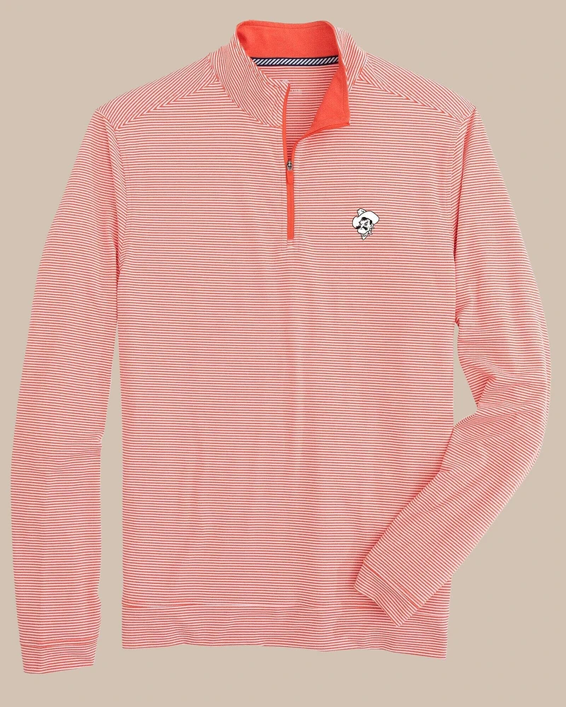 Oklahoma State Cowboys Cruiser Micro-Stripe Heather Quarter Zip