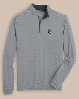 USC Gamecocks Cruiser Micro-Stripe Heather Quarter Zip