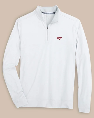 Virginia Tech Hokies Cruiser Micro-Stripe Heather Quarter Zip