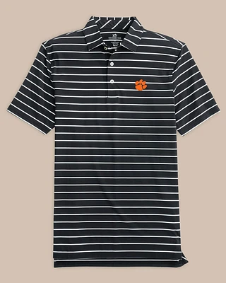 Clemson Tigers brrr°®-eeze Desmond Stripe Polo