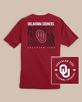 Oklahoma Sooners Halftone Monstera T-Shirt