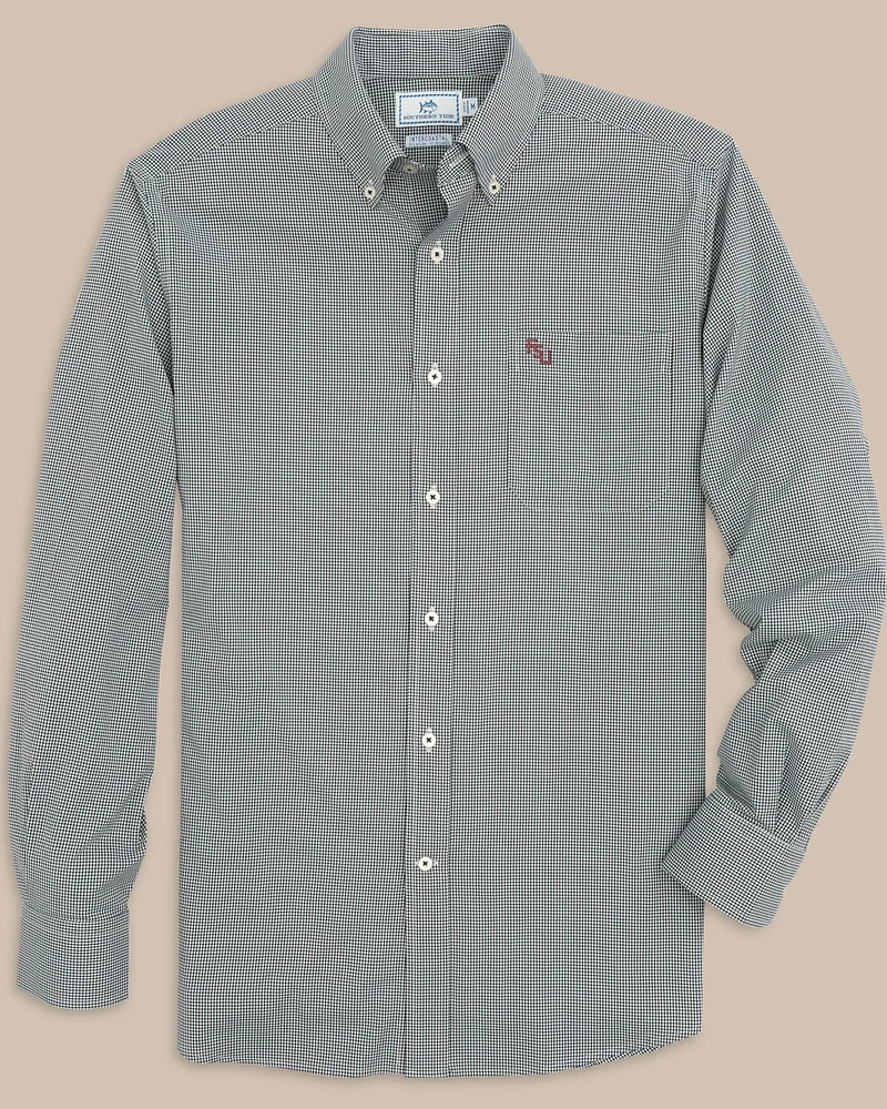 FSU Seminoles Gingham Button Down Shirt