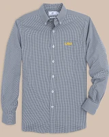 LSU Tigers Gingham Button Down Shirt