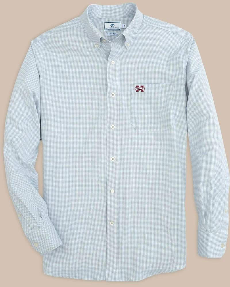 Mississippi State Bulldogs Gingham Button Down Shirt