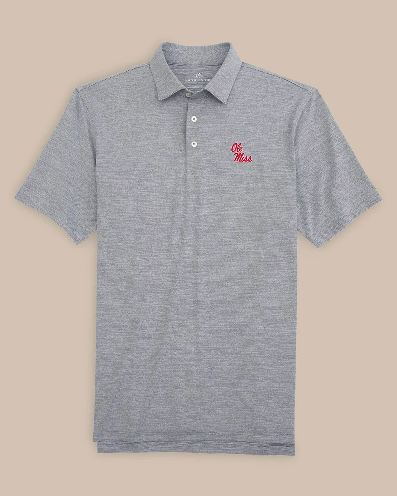 Ole Miss Stacked Driver Spacedye Polo Shirt