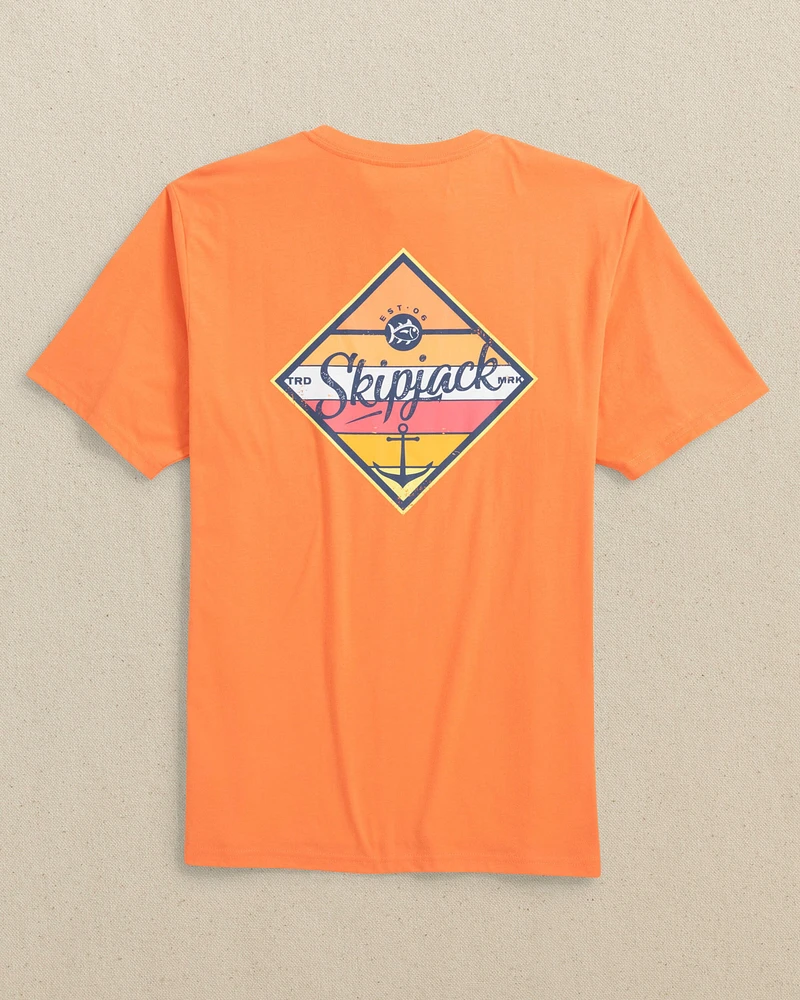 Anchor At Sunset Short Sleeve T-Shirt