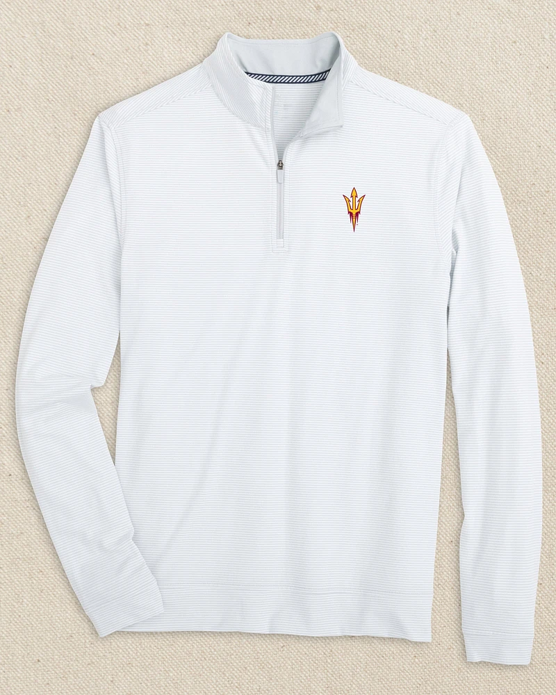 Arizona State Sun Devils Cruiser Micro-Stripe Heather Quarter Zip