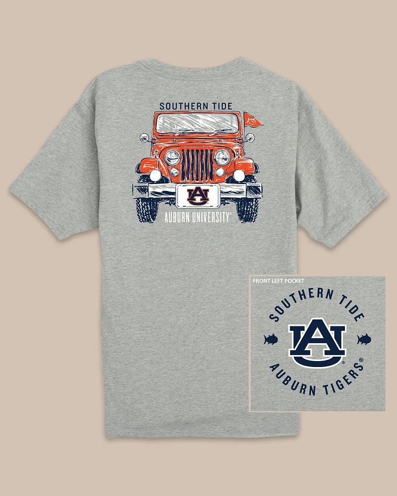 Auburn Tigers Heather Front Plate T-Shirt