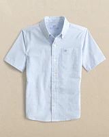 Boys Folly Field Seersucker Short Sleeve Sport Shirt