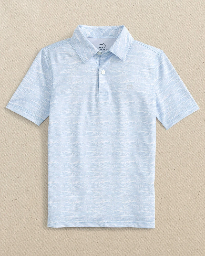 Boys Get Shipshape Printed Performance Polo