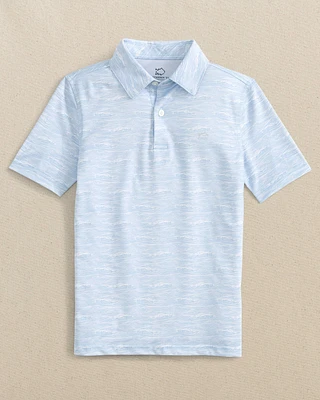 Boys Get Shipshape Printed Performance Polo