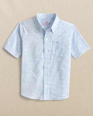Boys Intercoastal Get Shipshape Short Sleeve Sport Shirt