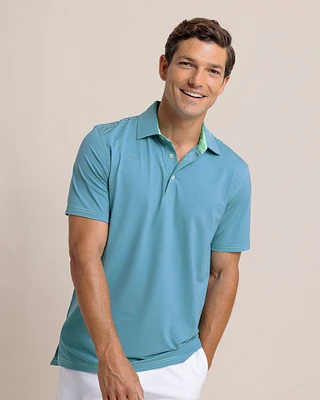 brrr°®-eeze Meadowbrook Stripe Polo - Parakeet