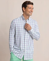 brrr°® Intercoastal Glenmoor Plaid Long Sleeve Sport Shirt
