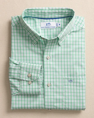 Charleston Broad Creek Plaid Long Sleeve Sport Shirt