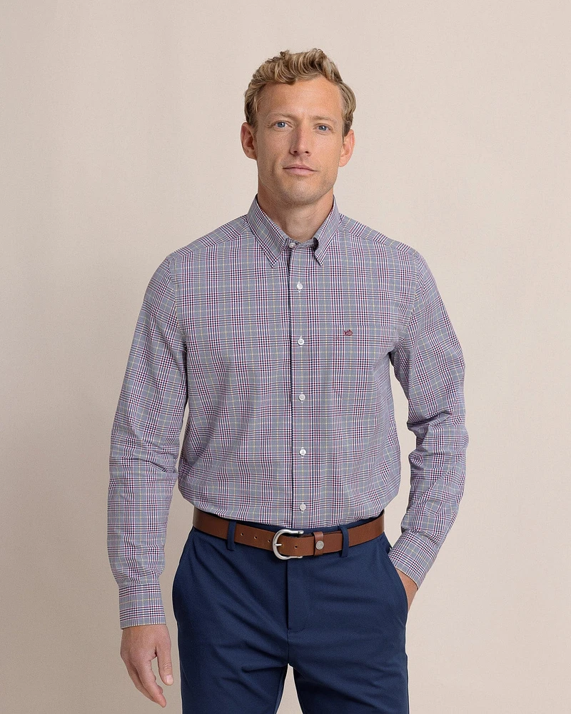 Charleston Brunswick Plaid Long Sleeve Sport Shirt