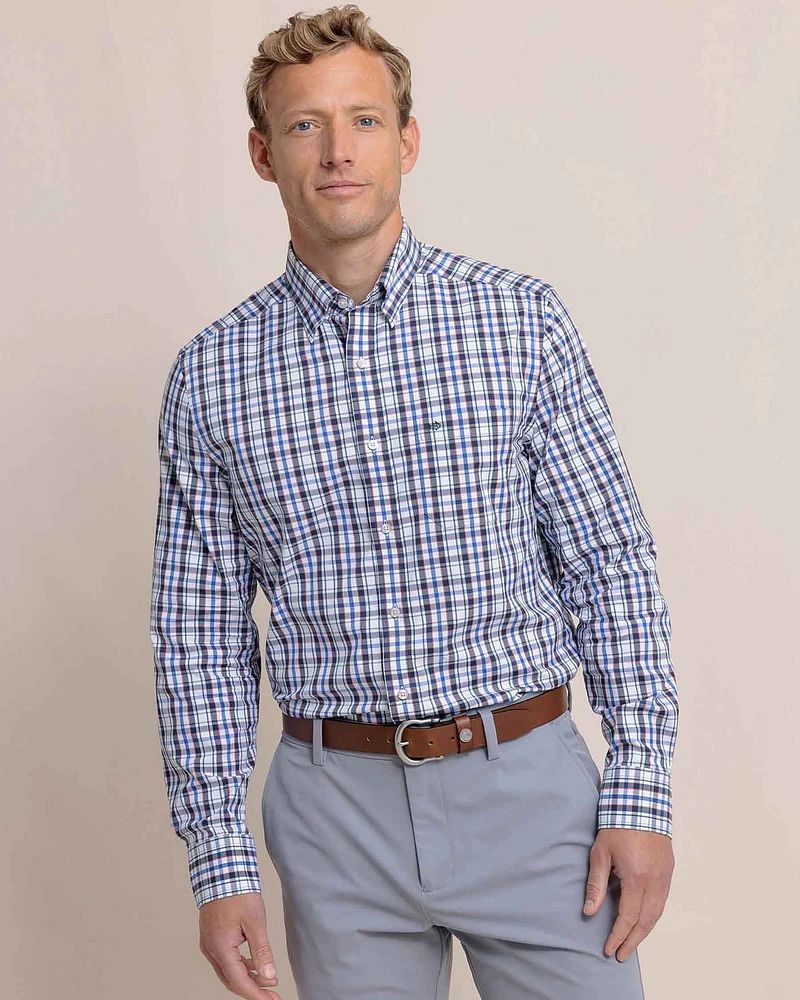 Charleston Master Plaid Long Sleeve Sport Shirt