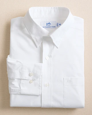 Charleston Overbrook Solid Long Sleeve Sport Shirt
