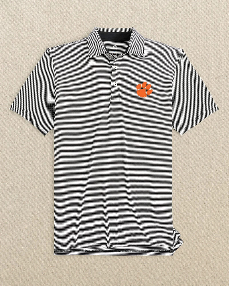 Clemson Tigers brrr°®-eeze Meadowbrook Stripe Polo