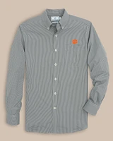 Clemson Tigers Gingham Button Down Shirt