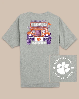 Clemson Tigers Heather Front Plate T-Shirt
