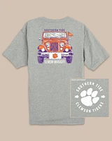 Clemson Tigers Heather Front Plate T-Shirt