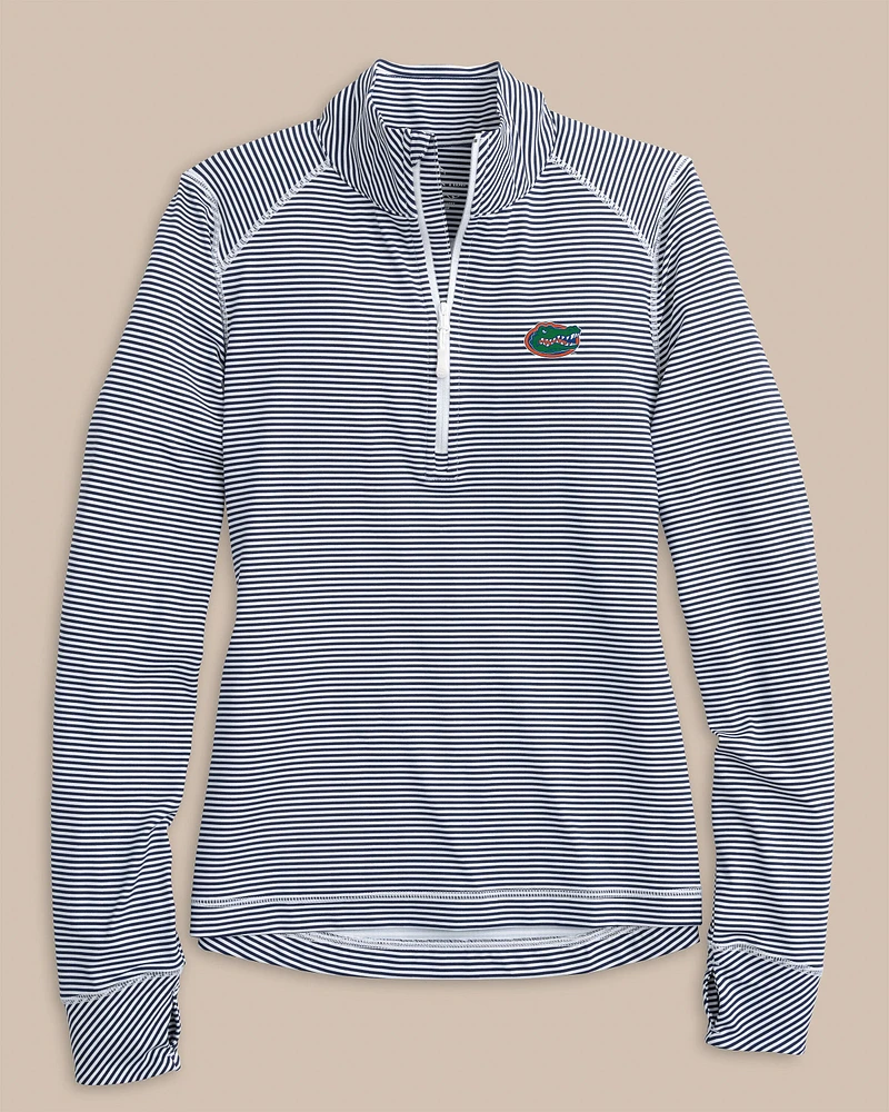Florida Gators Women's Striped Runaround Quarter Zip