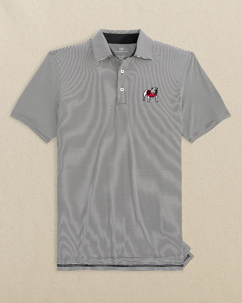 Georgia Bulldogs brrr°®-eeze Meadowbrook Stripe Polo