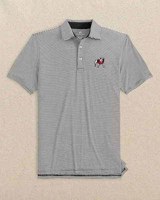 Georgia Bulldogs brrr°®-eeze Meadowbrook Stripe Polo