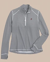 Georgia Bulldogs Women's Striped Runaround Quarter Zip