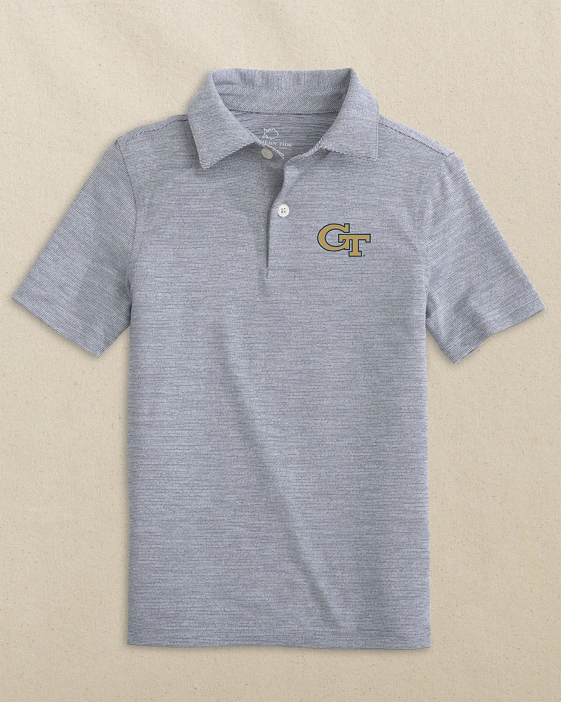 Georgia Tech Boys Driver Spacedye Polo Shirt