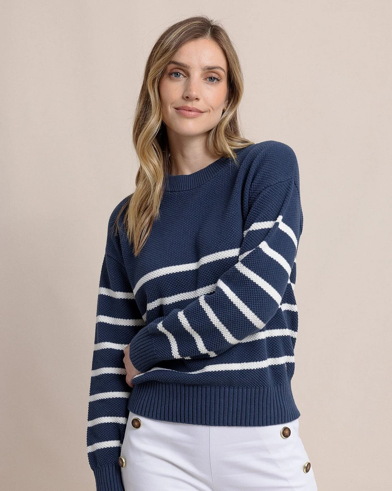 Haisley Stripe Crewneck Sweater