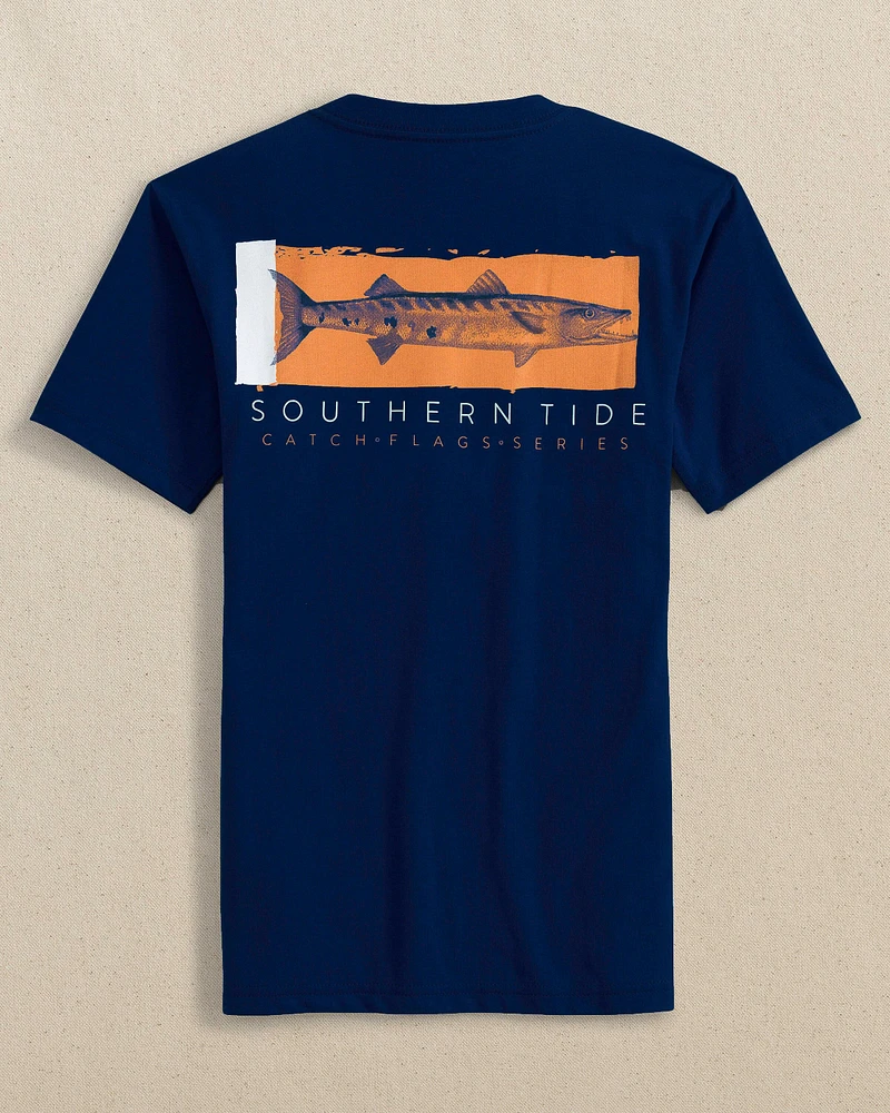 Kids Barracuda Catch Flags Short Sleeve T-Shirt