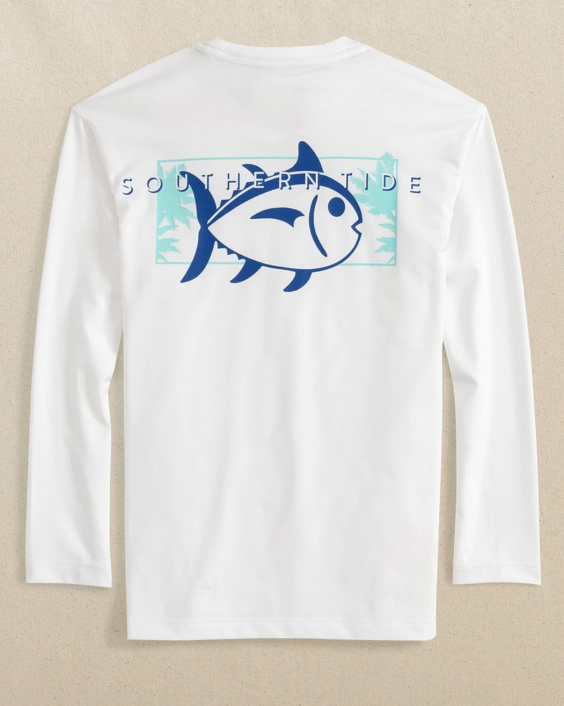 Kids Palms and Skipjacks Long Sleeve Performance T-Shirt