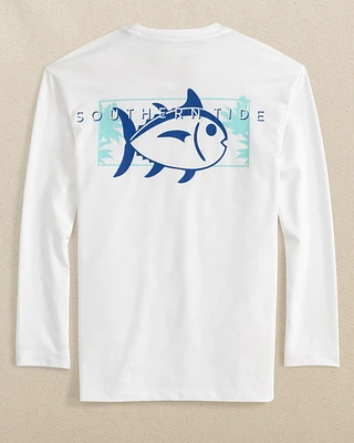 Kids Palms and Skipjacks Long Sleeve Performance T-Shirt