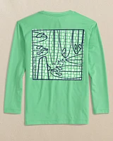 Kids Surfing Fun Long Sleeve Performance T-Shirt