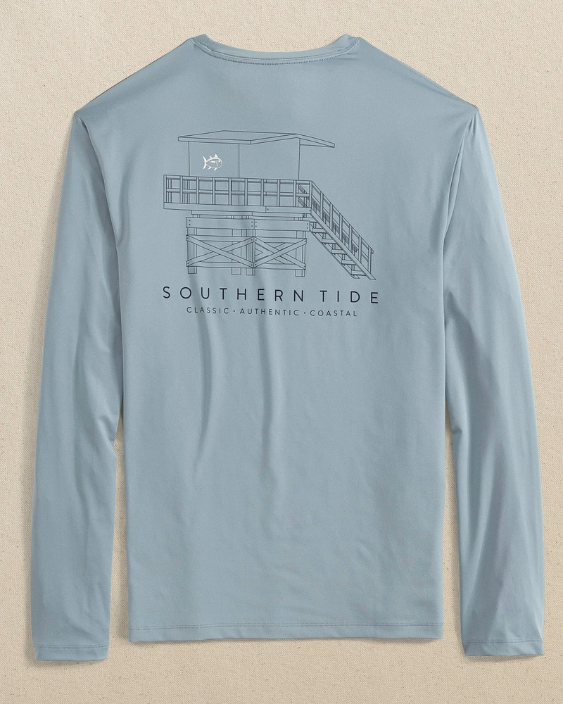 Lifeguard Tower Long Sleeve Performance T-Shirt