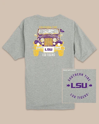 LSU Tigers Heather Front Plate T-Shirt