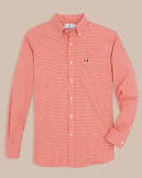 Miami Hurricanes Gingham Button Down Shirt