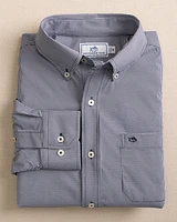 Micro Gingham Intercoastal Performance Sport Shirt