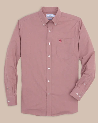 Oklahoma Sooners Gingham Button Down Shirt