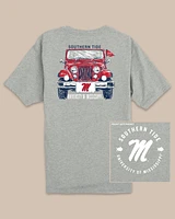 Ole Miss Rebels Heather Front Plate T-Shirt