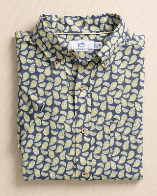 Oyster Roast Linen Rayon Short Sleeve Sport Shirt
